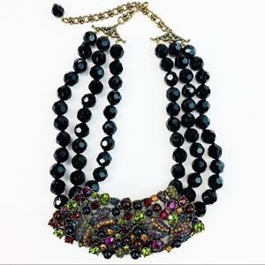 Heidi Daus Rhinestone Dragonfly Strand Necklace